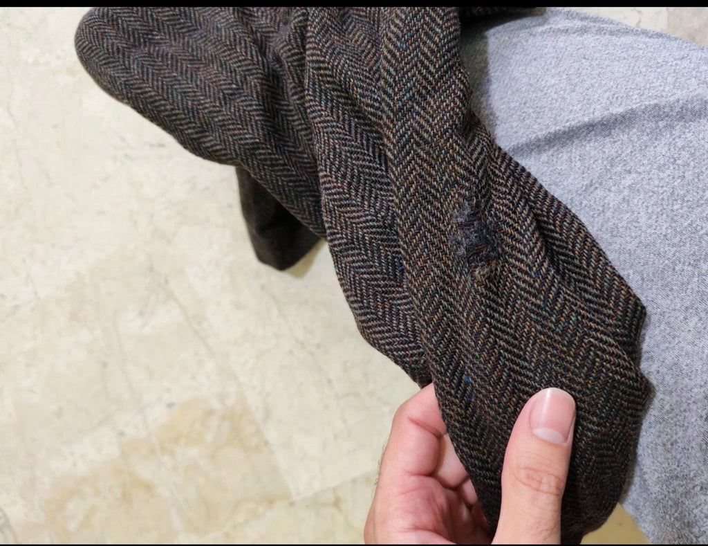 Vintage Burberrys pure wool handwoven tweed classic hunting jacket blazer 42R