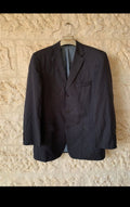 Classic Hugo Boss pure wool dark navy striped jacket blazer 42R