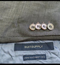 Suitsupply super 110s pure wool Vitale Barberis Canonico classic gray suit 36R