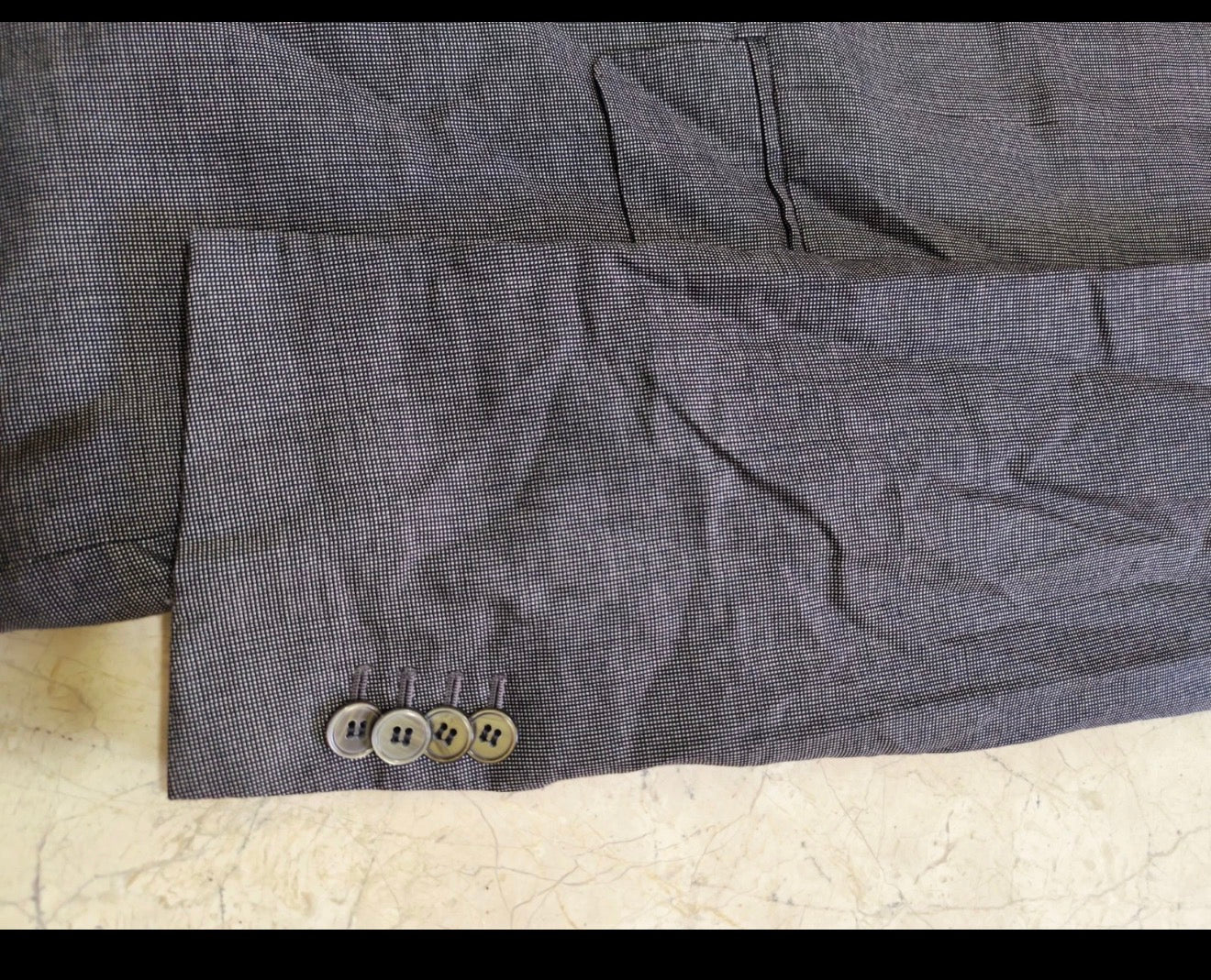 Suitsupply super 110s pure wool Vitale Barberis Canonico classic gray suit 36R