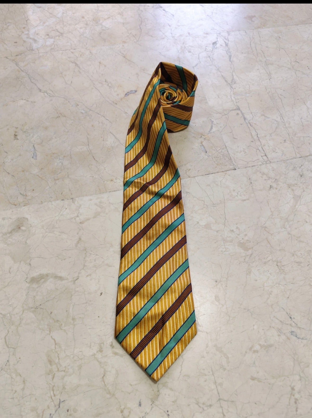 Vintage Christian Dior classic 100% all silk luxury Awning neck tie