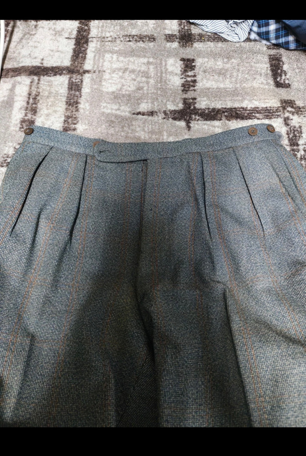 1950s Vintage all worsted wool double breasted gangster windowpane suit 40R