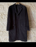Vintage Windsor wool angora cashmere classic charcoal over coat 42R