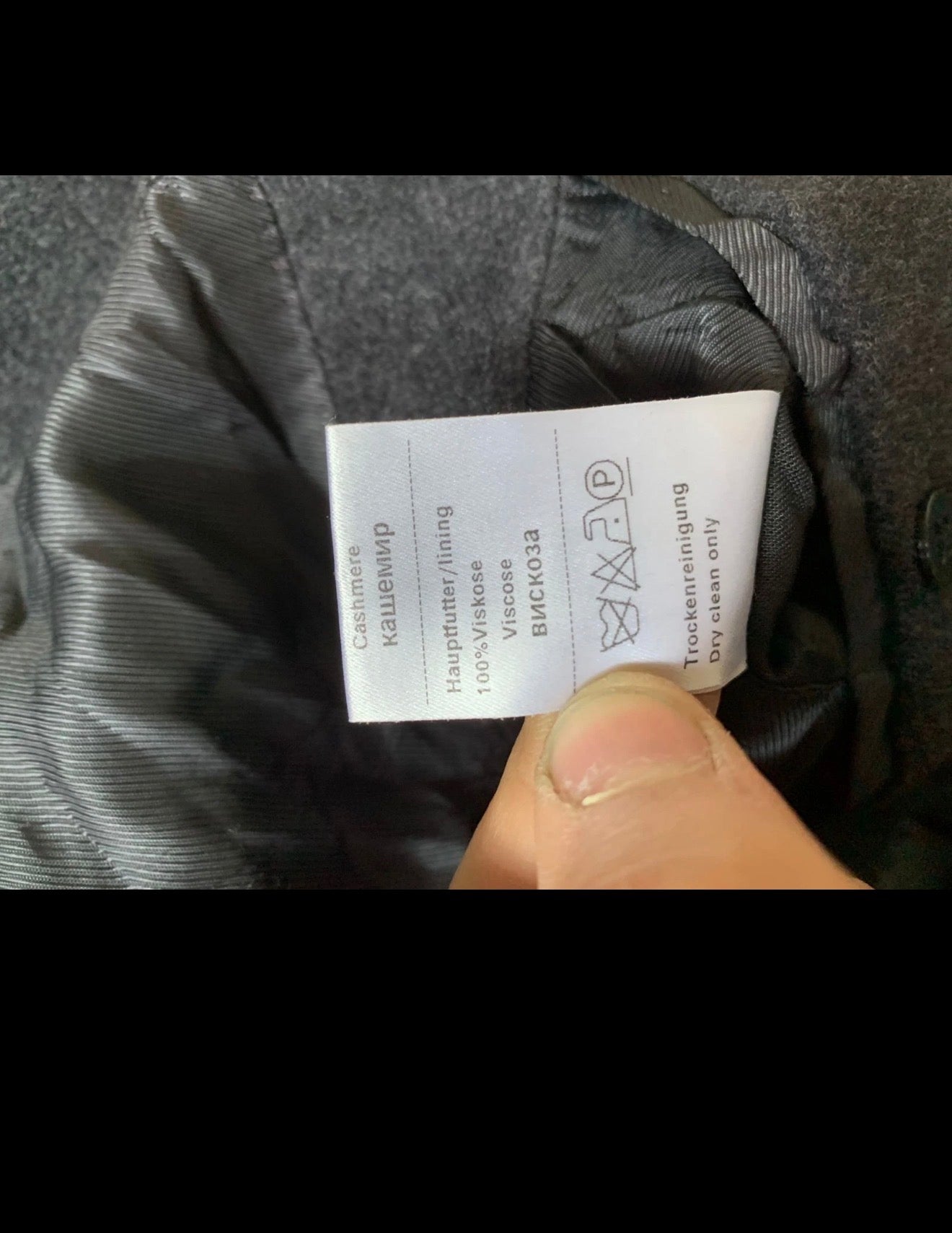 Vintage Windsor wool angora cashmere classic charcoal over coat 42R