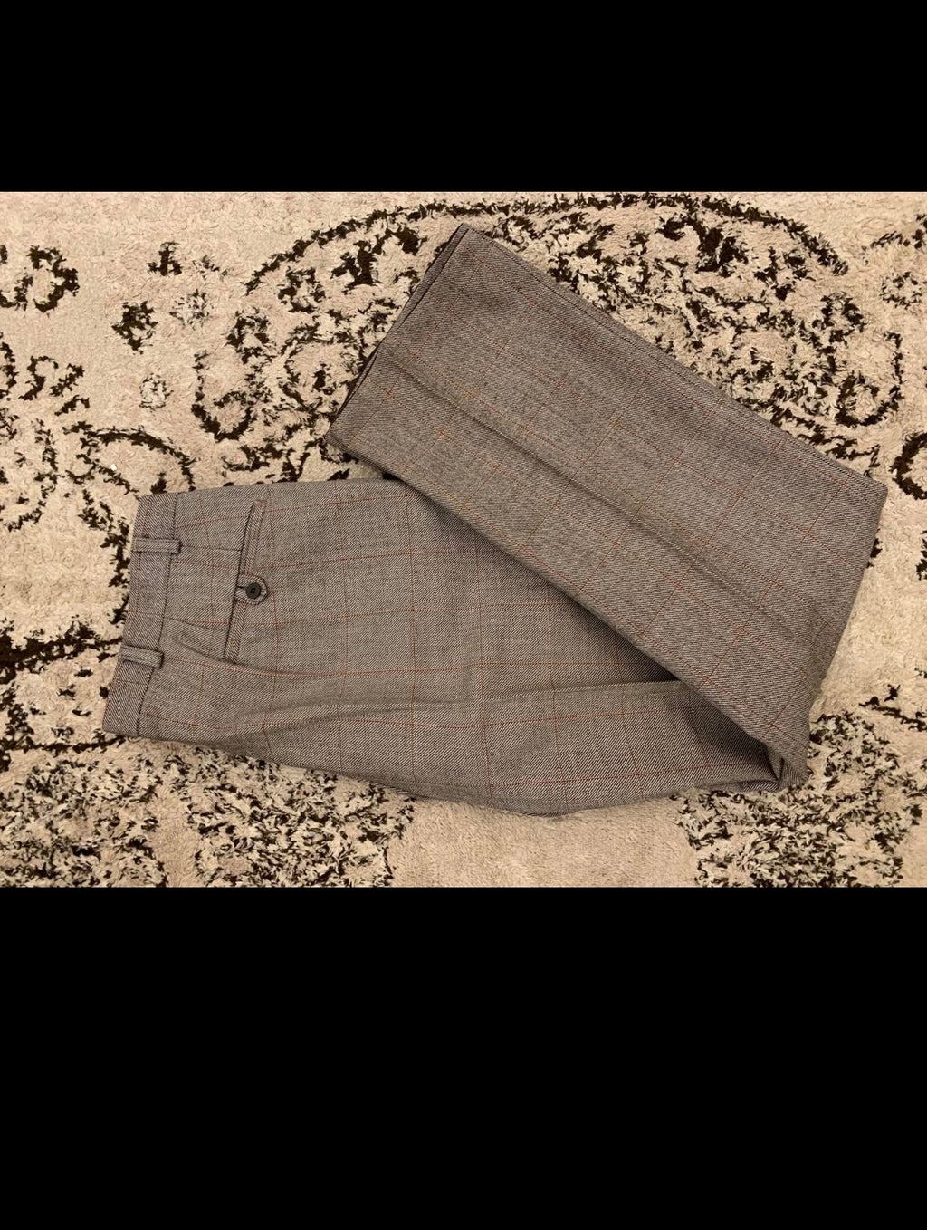 1970s Vintage pure wool tweed Windowpane brown classic 2 button suit 38R 38L