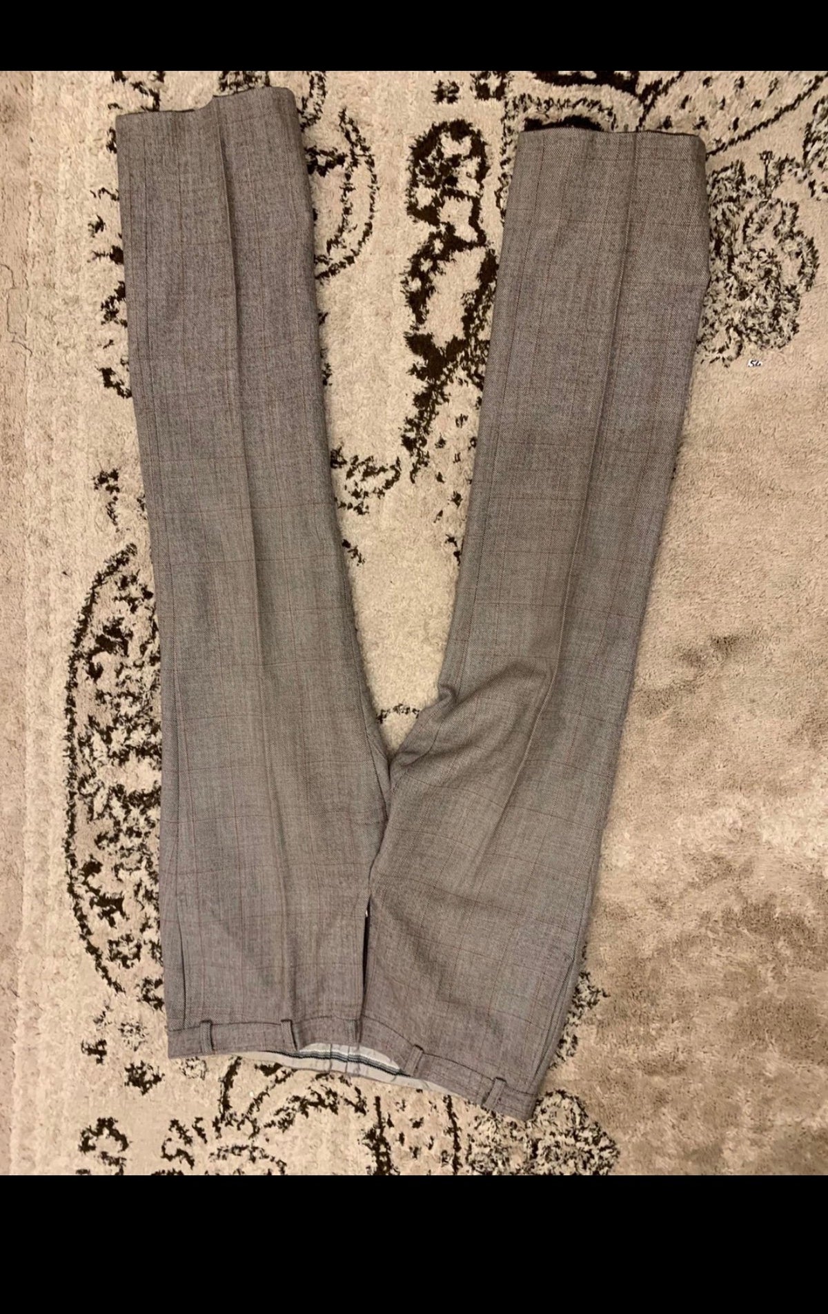 1970s Vintage pure wool tweed Windowpane brown classic 2 button suit 38R 38L