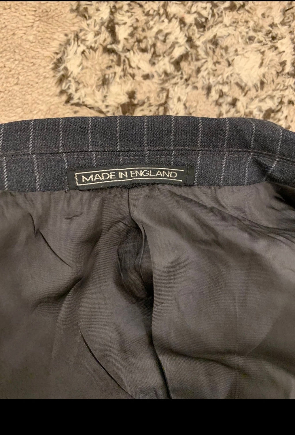 Vintage Gieves & Hawkes pure wool double breasted charcoal jacket sport coat 38R