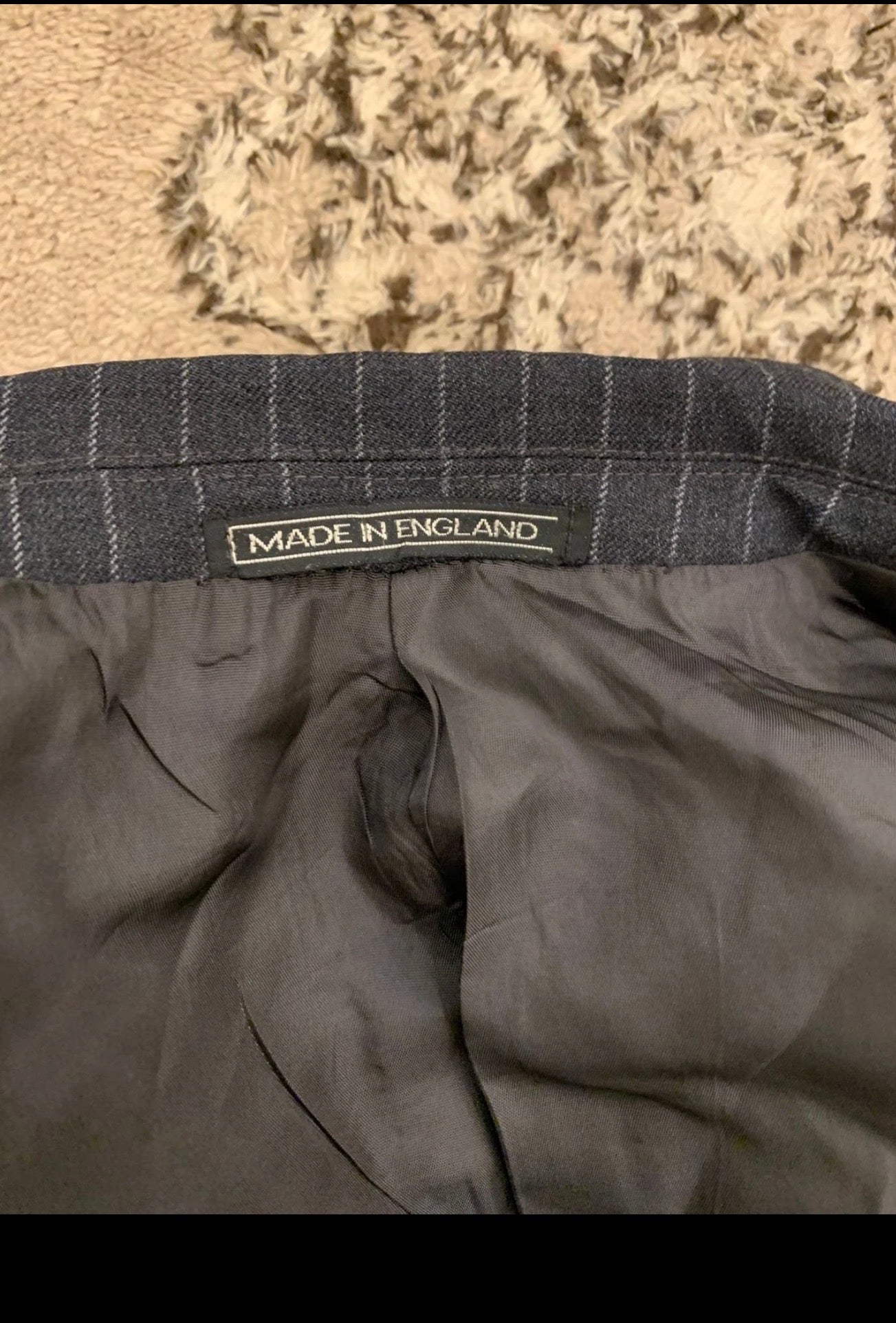Vintage Gieves & Hawkes pure wool double breasted charcoal jacket sport coat 38R