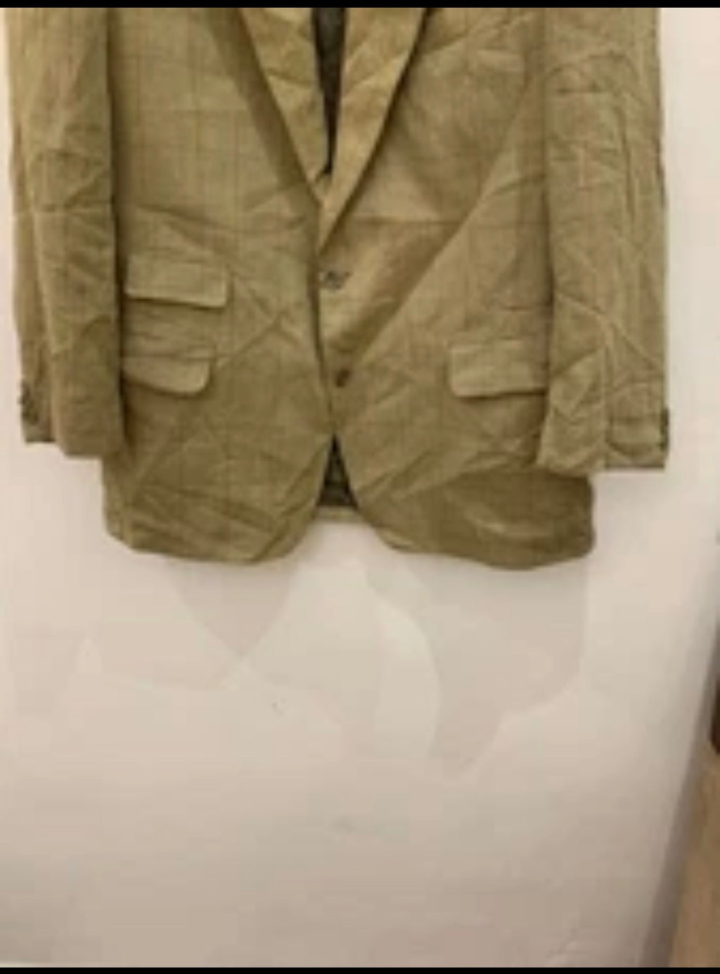 Vintage Eduard Dressler wool Windowpane hunting jacket blazer 42R