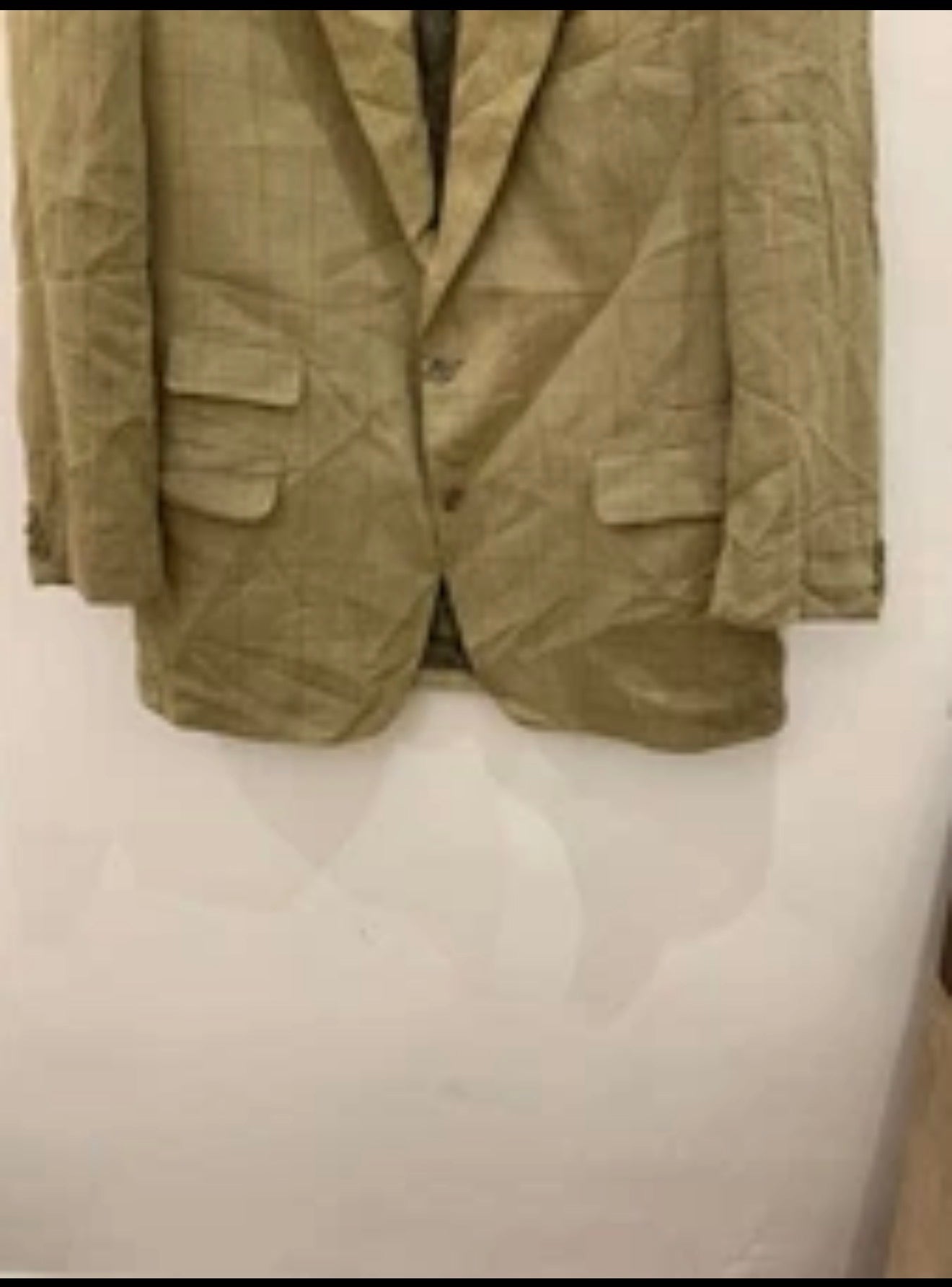 Vintage Eduard Dressler wool Windowpane hunting jacket blazer 42R