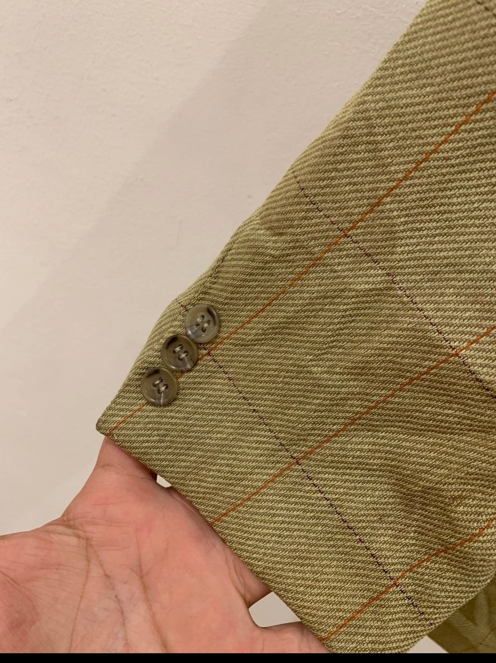 Vintage Eduard Dressler wool Windowpane hunting jacket blazer 42R