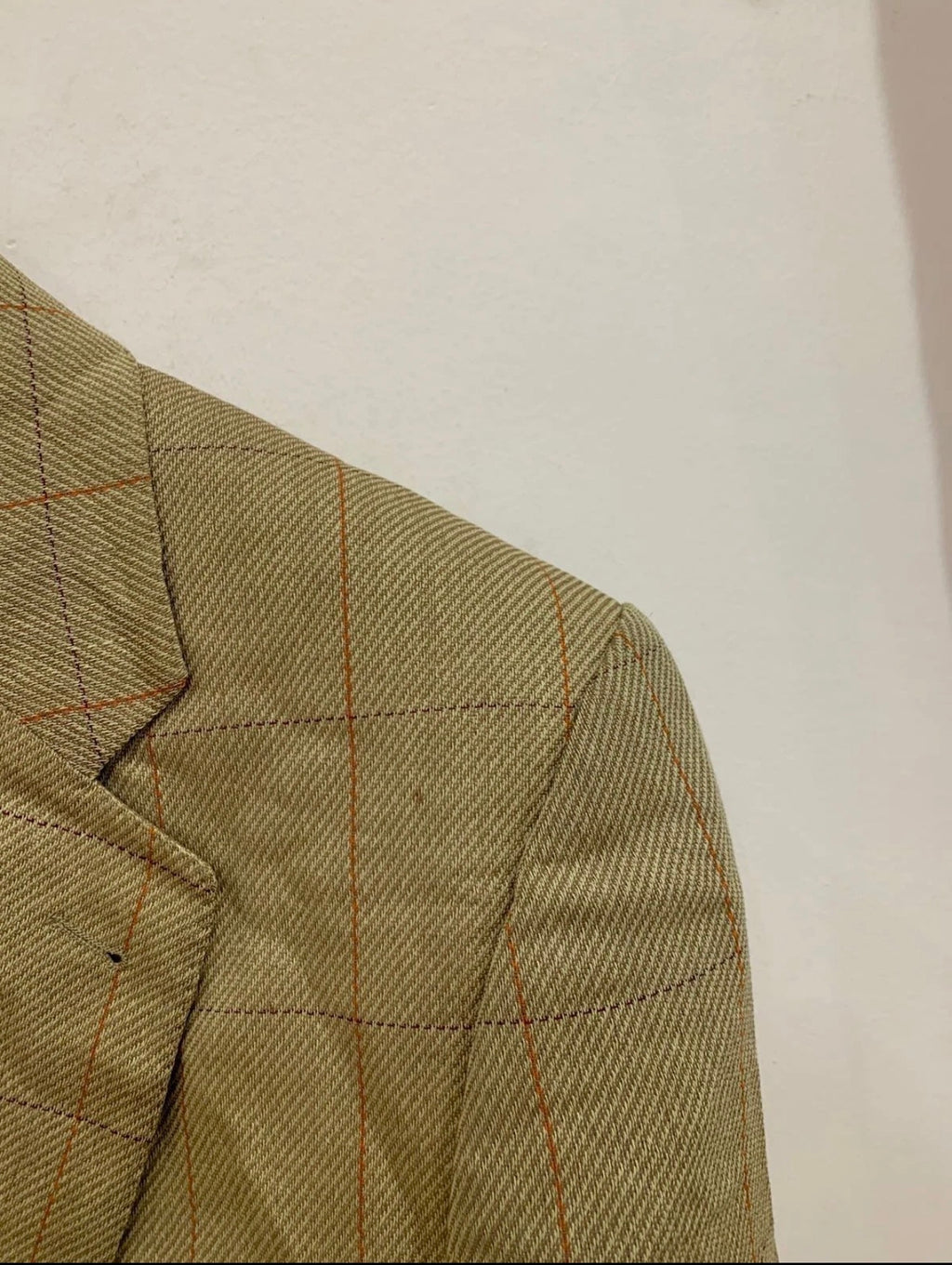 Vintage Eduard Dressler wool Windowpane hunting jacket blazer 42R