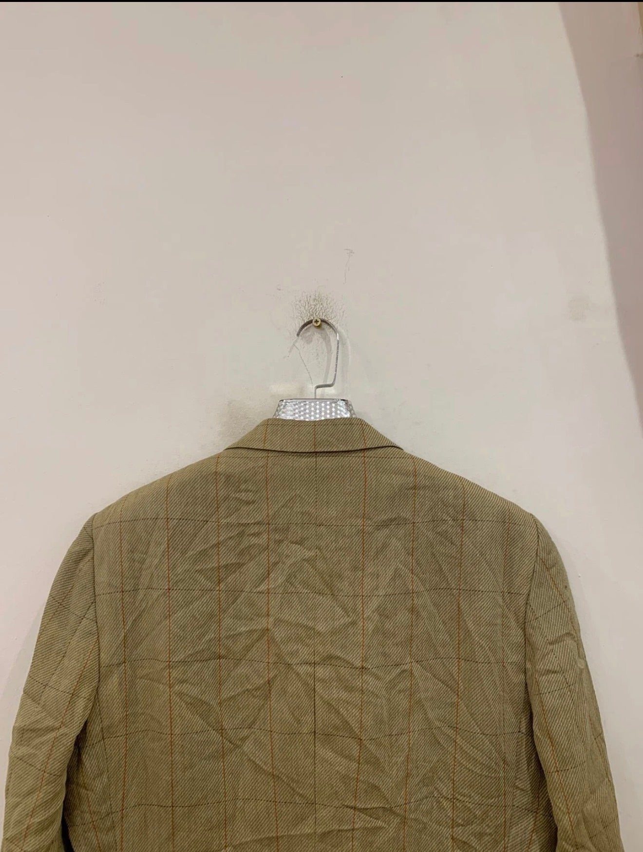 Vintage Eduard Dressler wool Windowpane hunting jacket blazer 42R