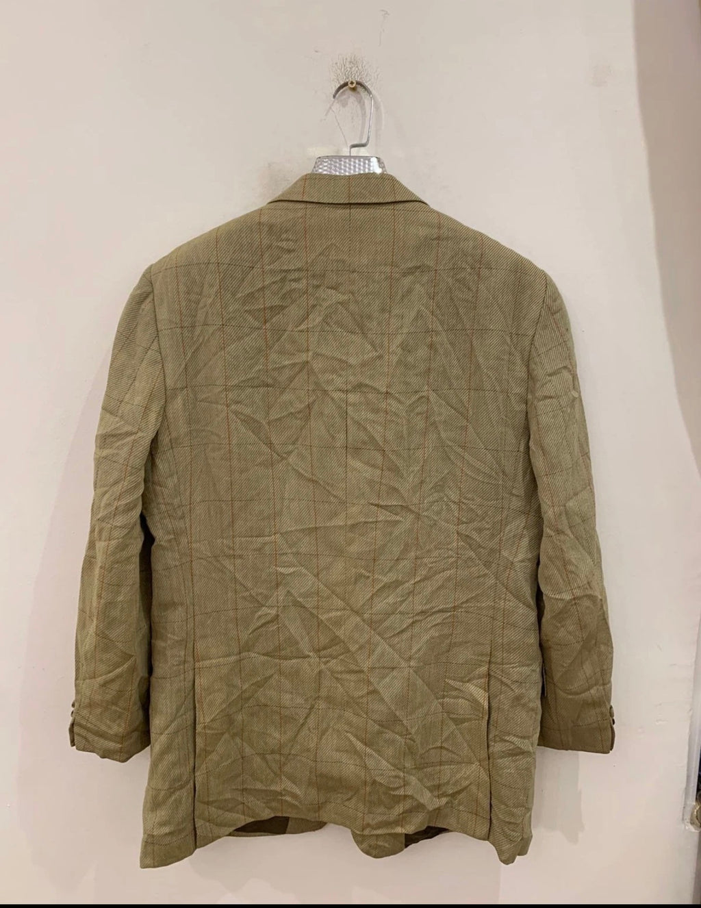 Vintage Eduard Dressler wool Windowpane hunting jacket blazer 42R
