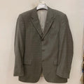 Vintage Daniel Hechter super 100s pure wool Windowpane green suit 44L