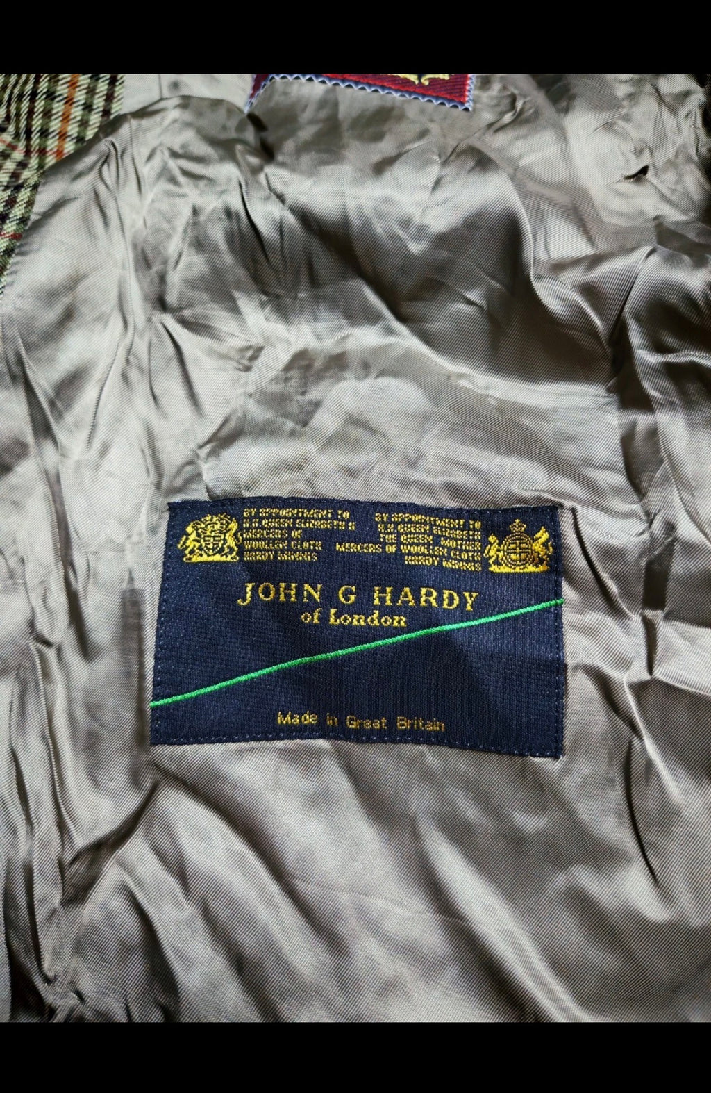 Vintage classic all worsted wool Windowpane hunting jacket blazer 42R 42S