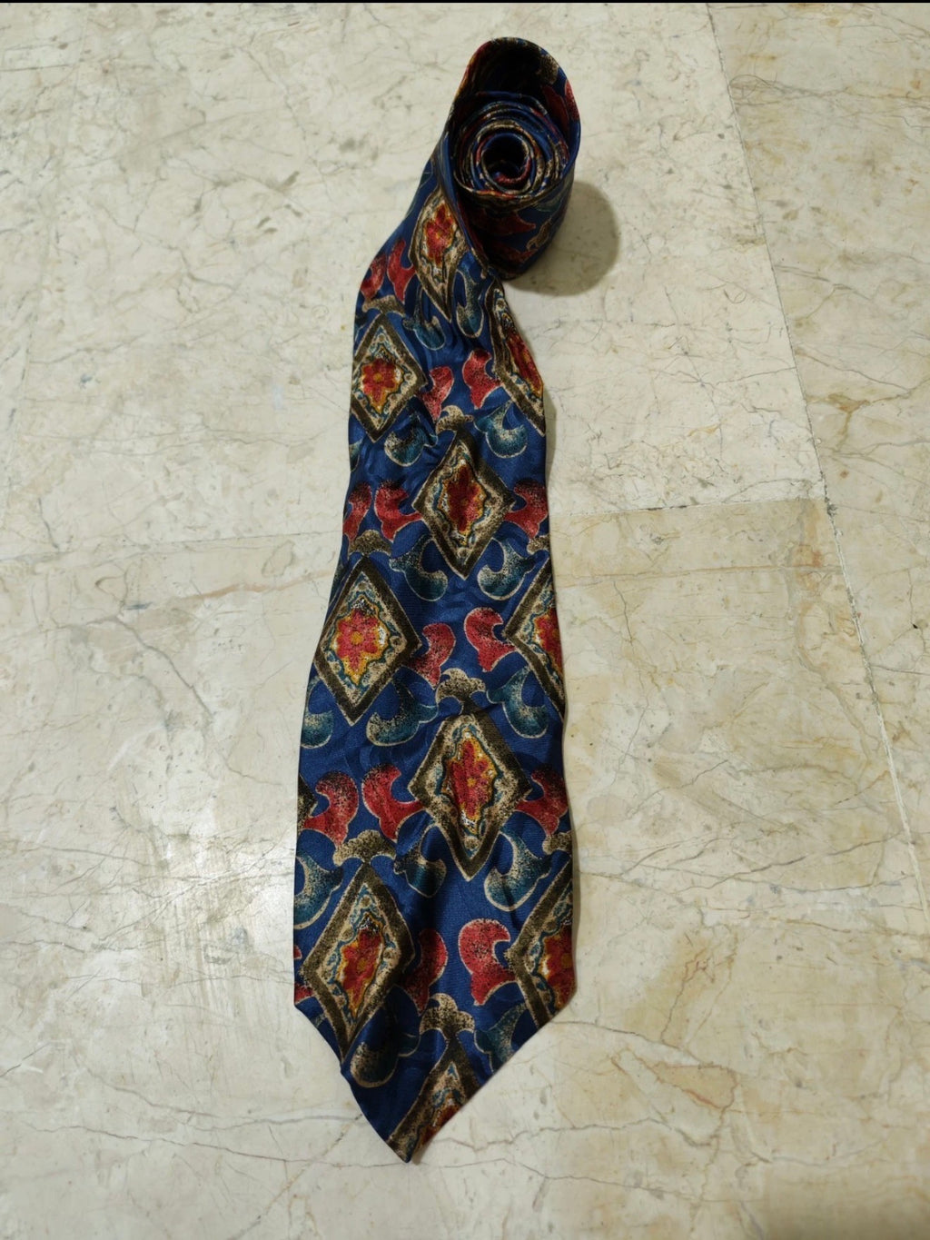 Vintage Brioni classic 100% all silk Retro luxury geometric neck tie