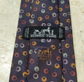 Vintage Hermes Paris classic 100% all silk luxury motif brown Polka dots necktie