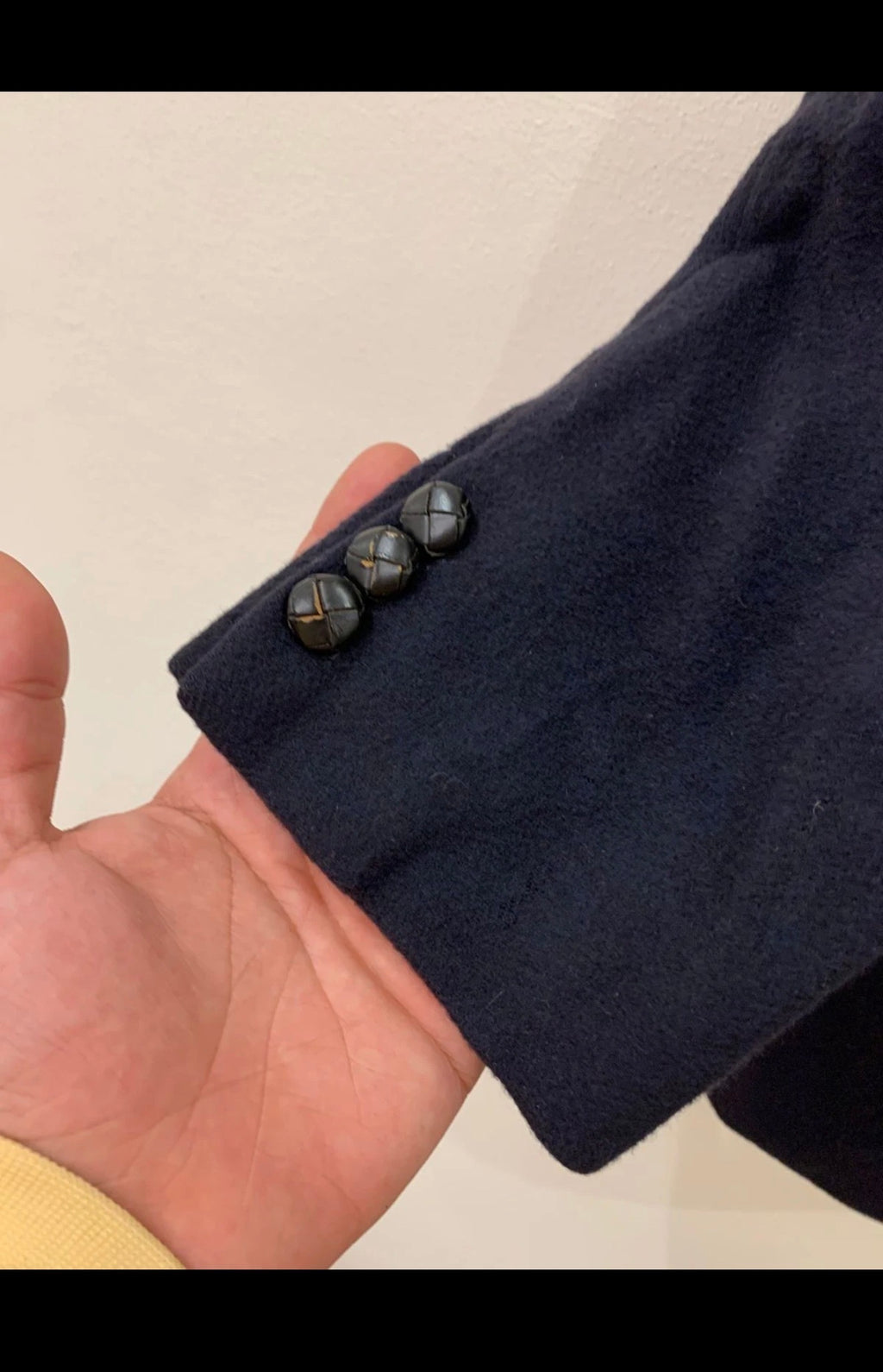 Vintage Jos. A Bank 100% pure cashmere classic navy jacket blazer 38R