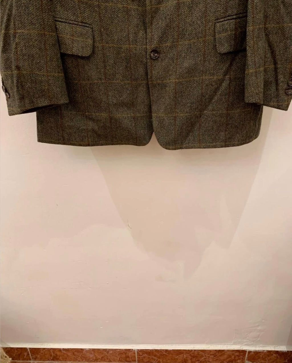 Vintage Daniel Hechter pure wool Tweed Windowpane hunting jacket blazer 40R