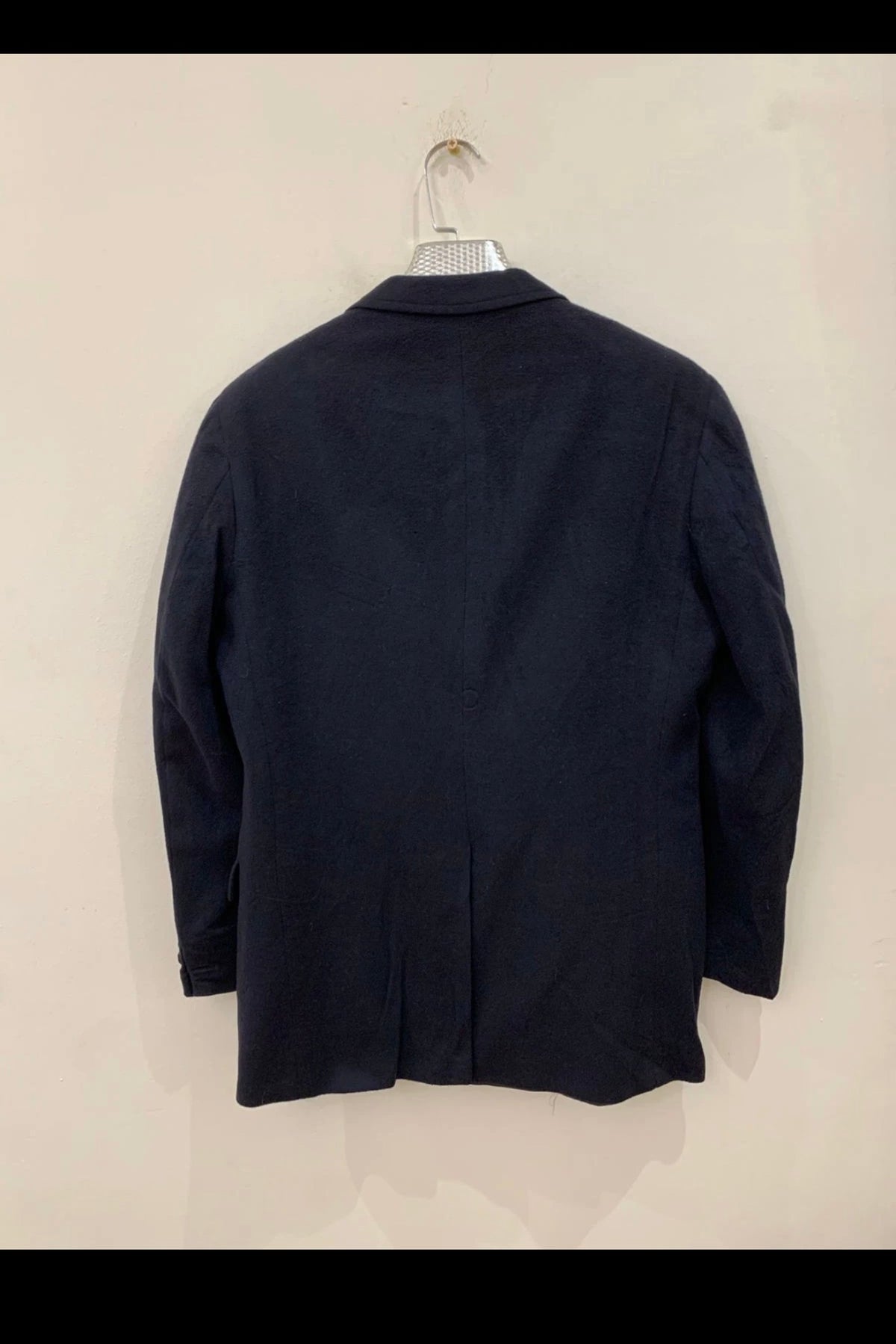 Vintage Jos. A Bank 100% pure cashmere classic navy jacket blazer 38R