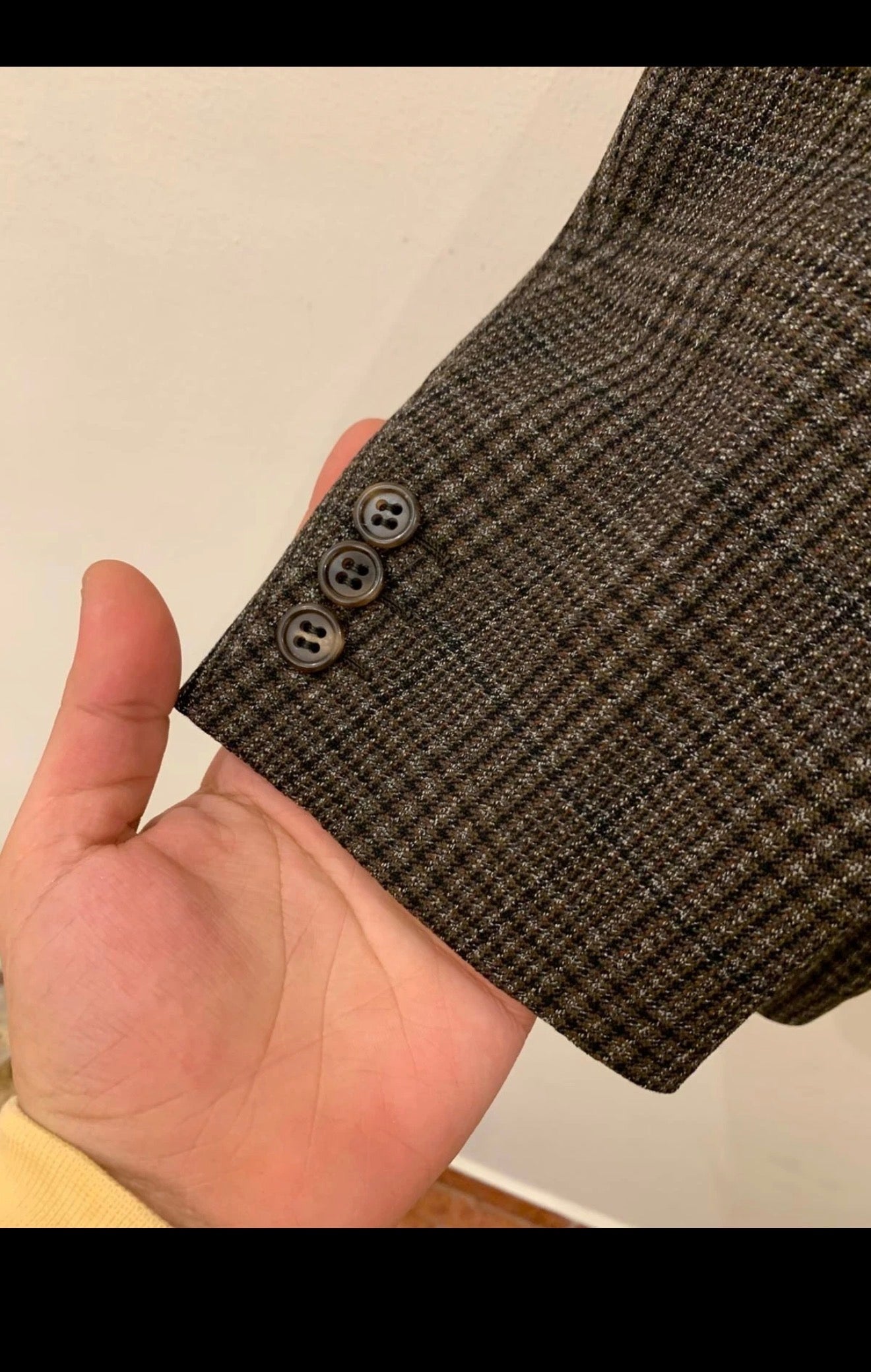 Vintage Chester Barrie all worsted wool classic glen check jacket blazer 40R