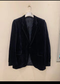 Vintage Classic 100% cotton velvet navy Tuxedo suit jacket blazer 42L