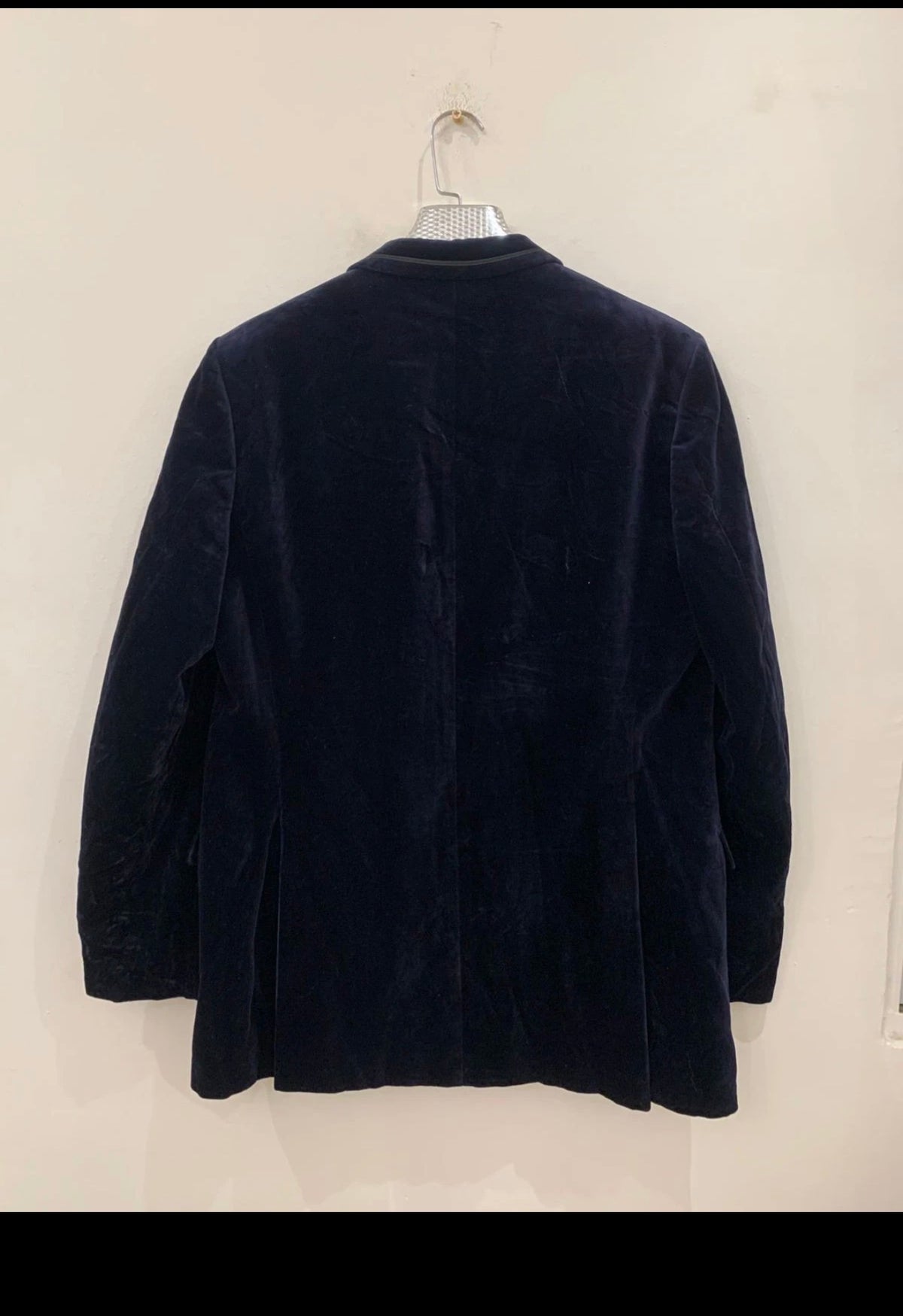 Vintage Classic 100% cotton velvet navy Tuxedo suit jacket blazer 42L