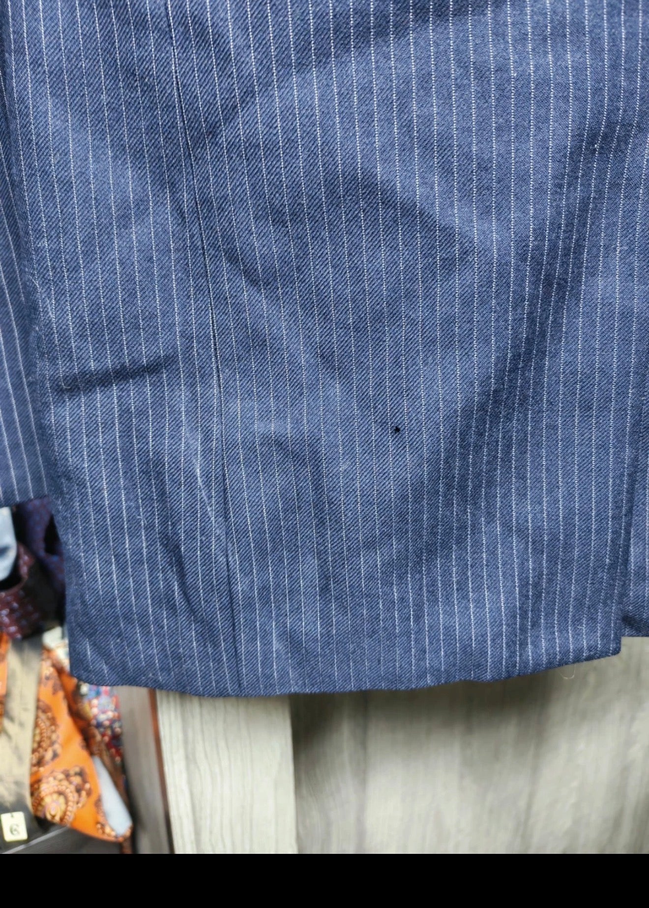 1960s Vintage classic pure wool 3 piece navy 3 button suit 40S 40R