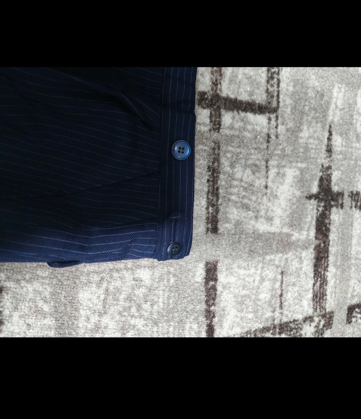 1960s Vintage classic pure wool 3 piece navy 3 button suit 40S 40R