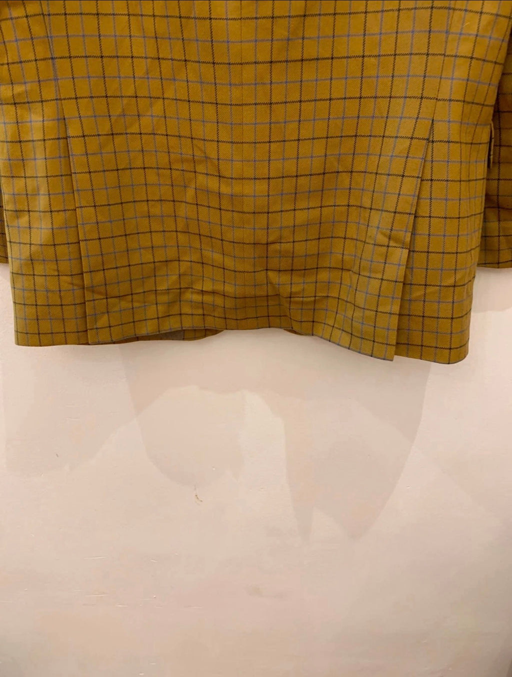 Vintage pure wool Windowpane plaid classic unique brown jacket blazer 42R