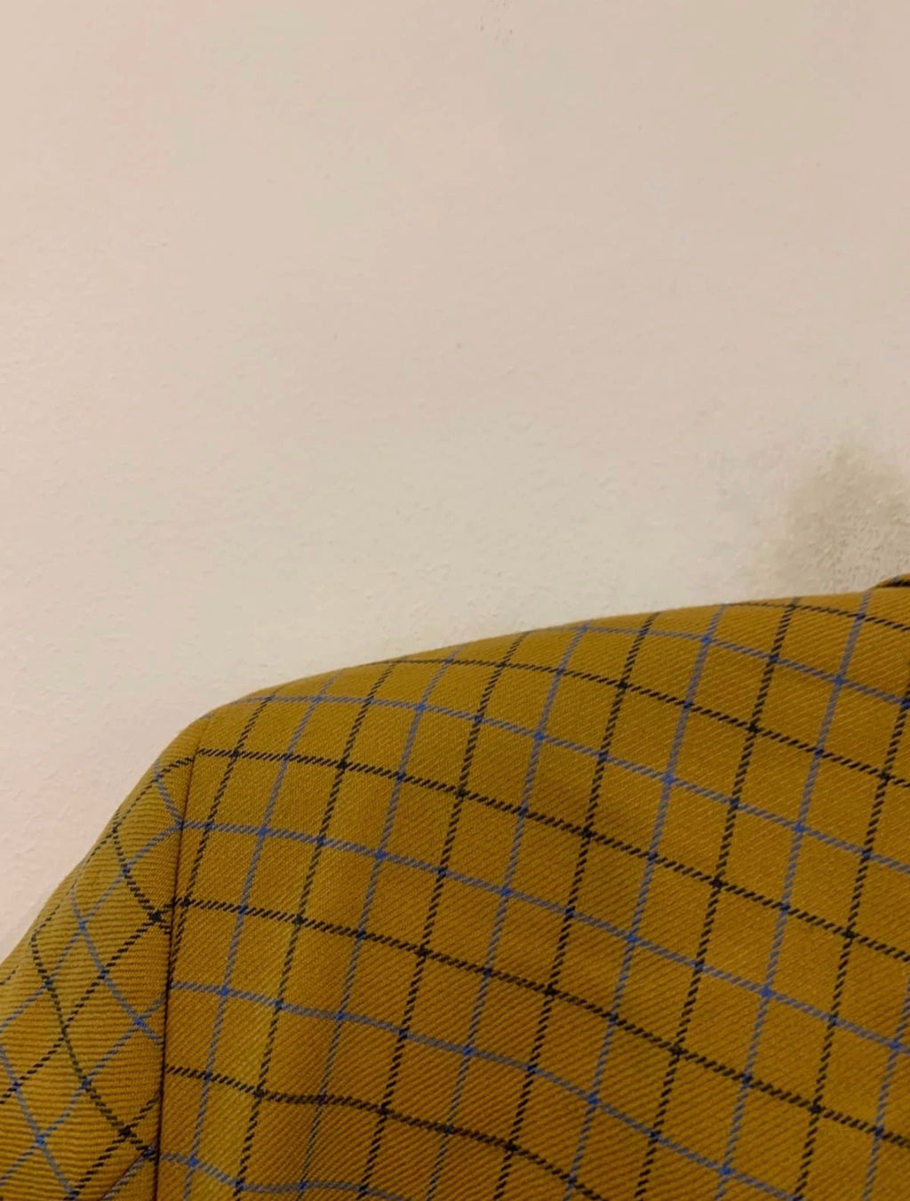 Vintage pure wool Windowpane plaid classic unique brown jacket blazer 42R