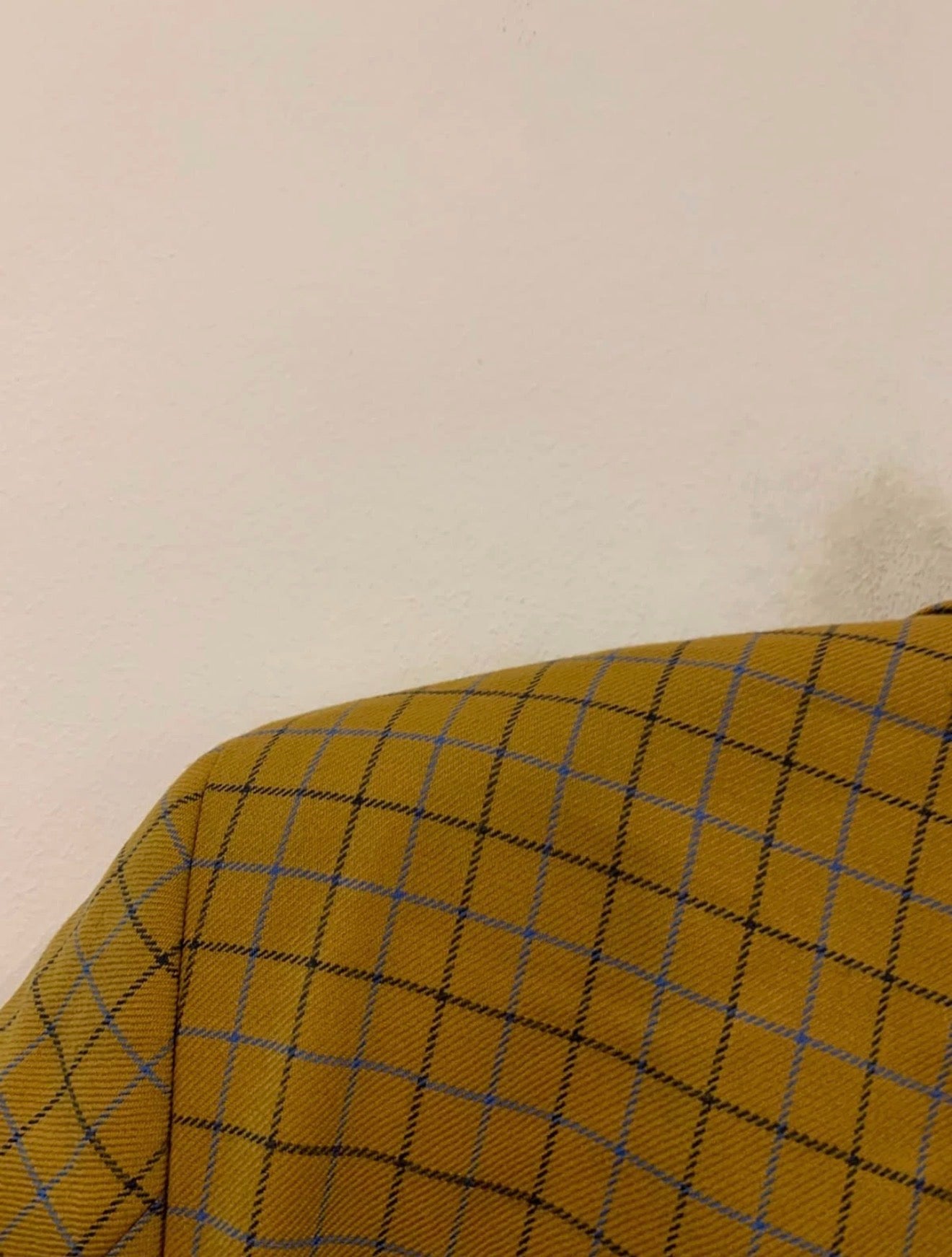 Vintage pure wool Windowpane plaid classic unique brown jacket blazer 42R