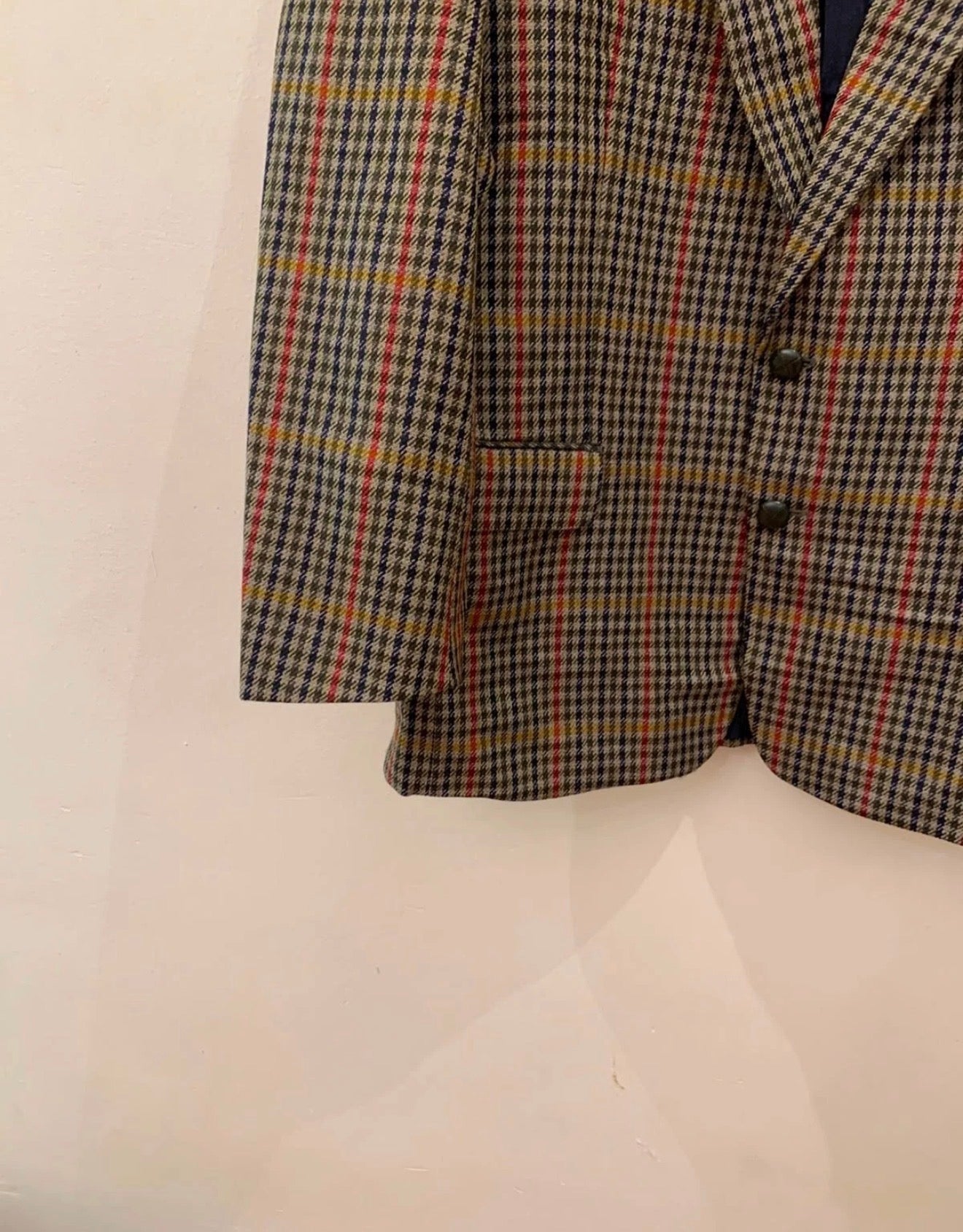 Vintage Westbury plaid pure wool tweed classic hunting jacket blazer 42R