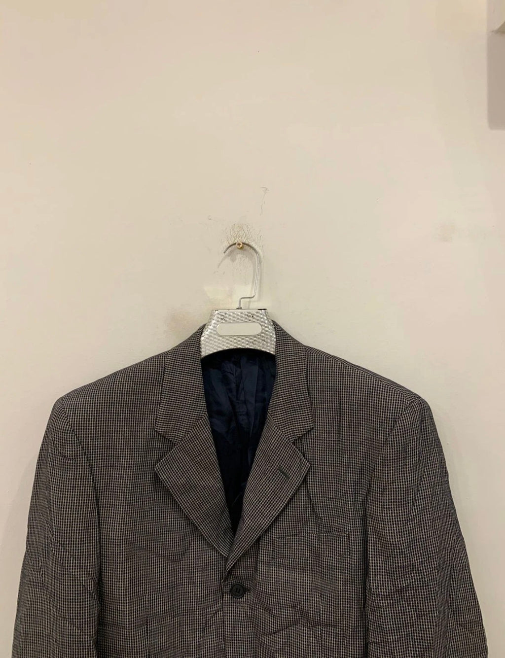Vintage Batoni unique plaid pure wool classic jacket blazer 40R