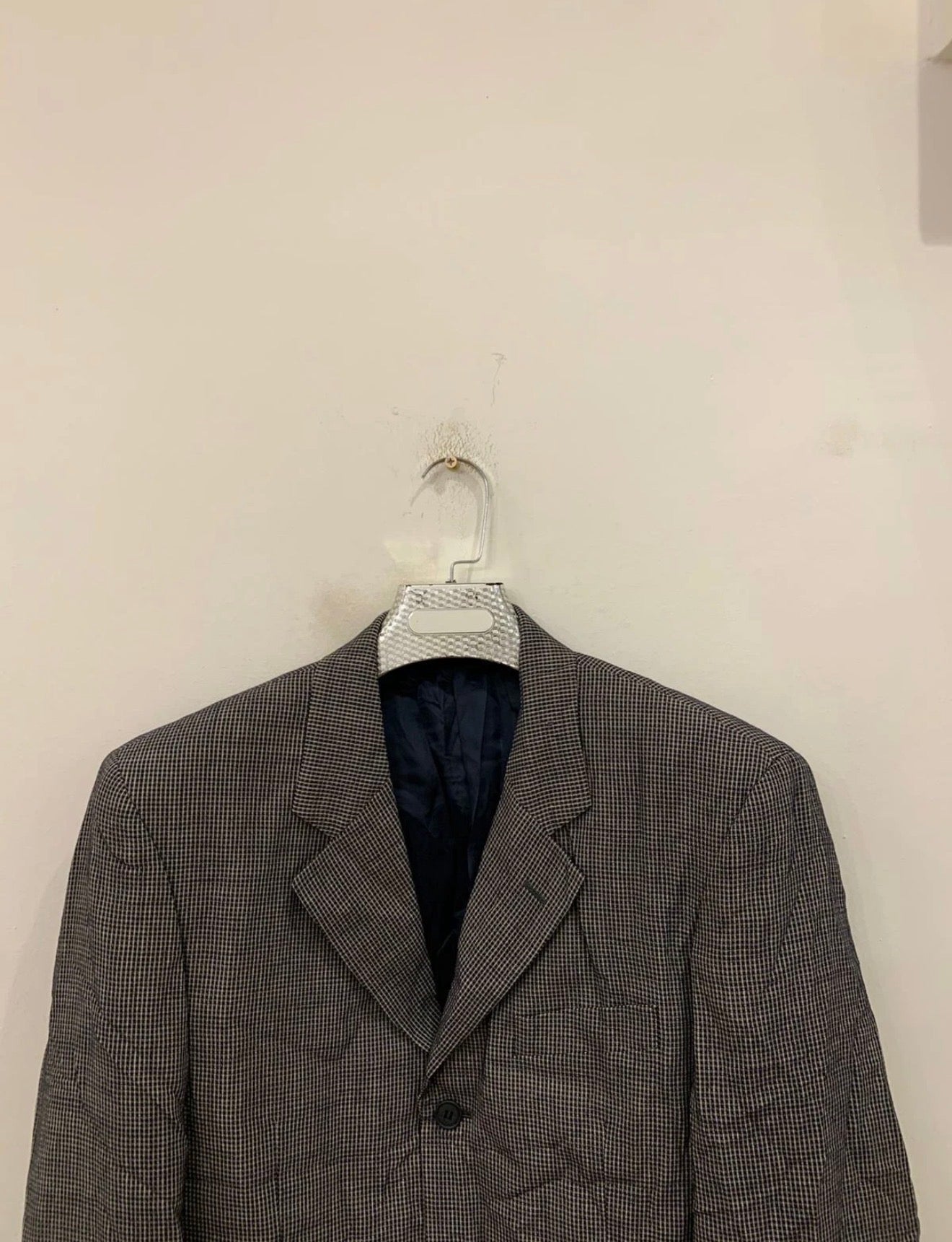 Vintage Batoni unique plaid pure wool classic jacket blazer 40R