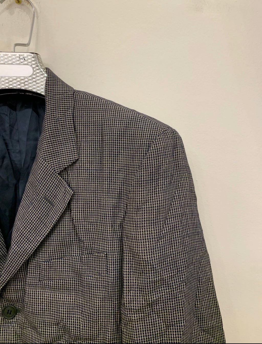 Vintage Batoni unique plaid pure wool classic jacket blazer 40R