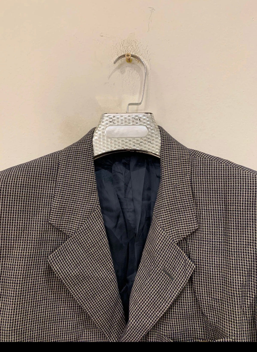 Vintage Batoni unique plaid pure wool classic jacket blazer 40R