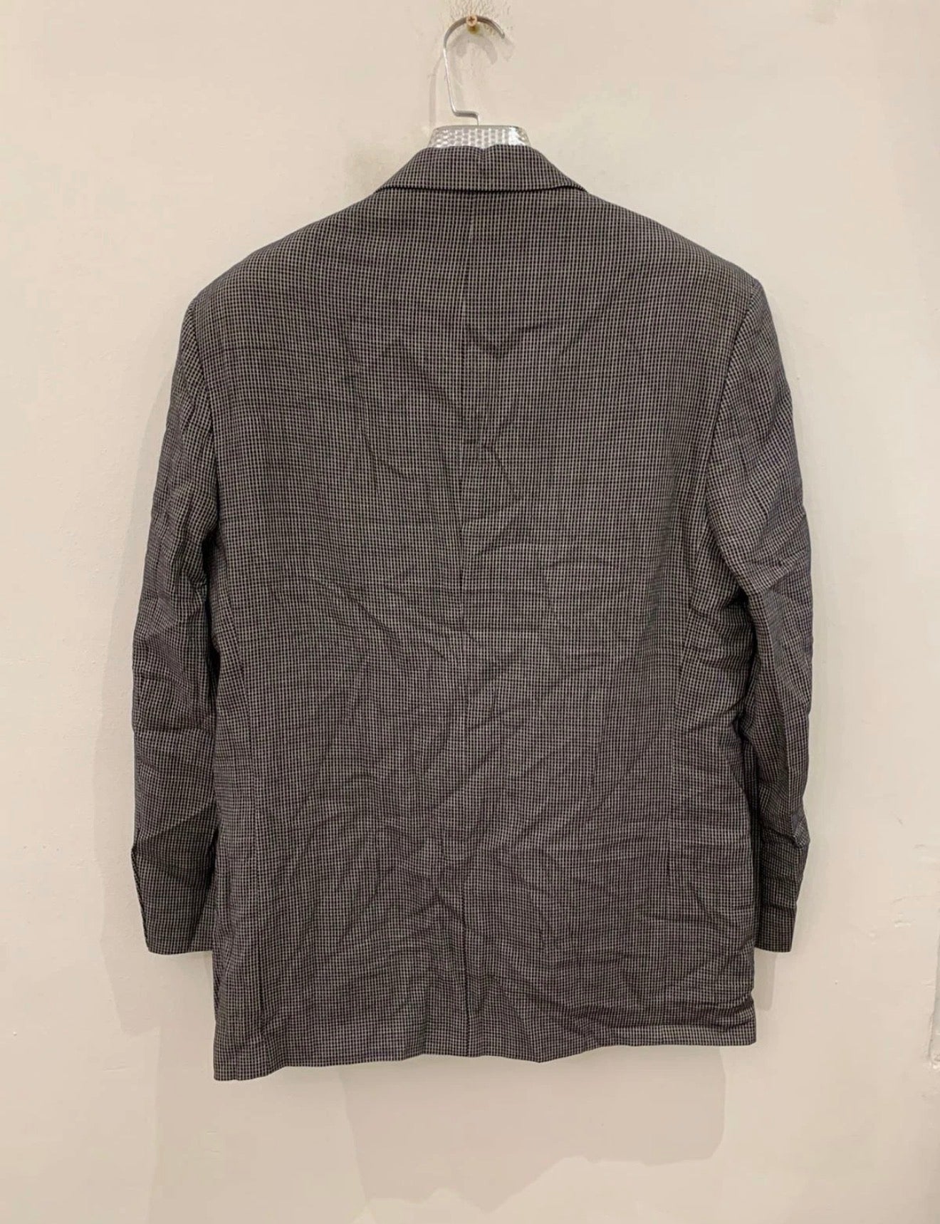Vintage Batoni unique plaid pure wool classic jacket blazer 40R