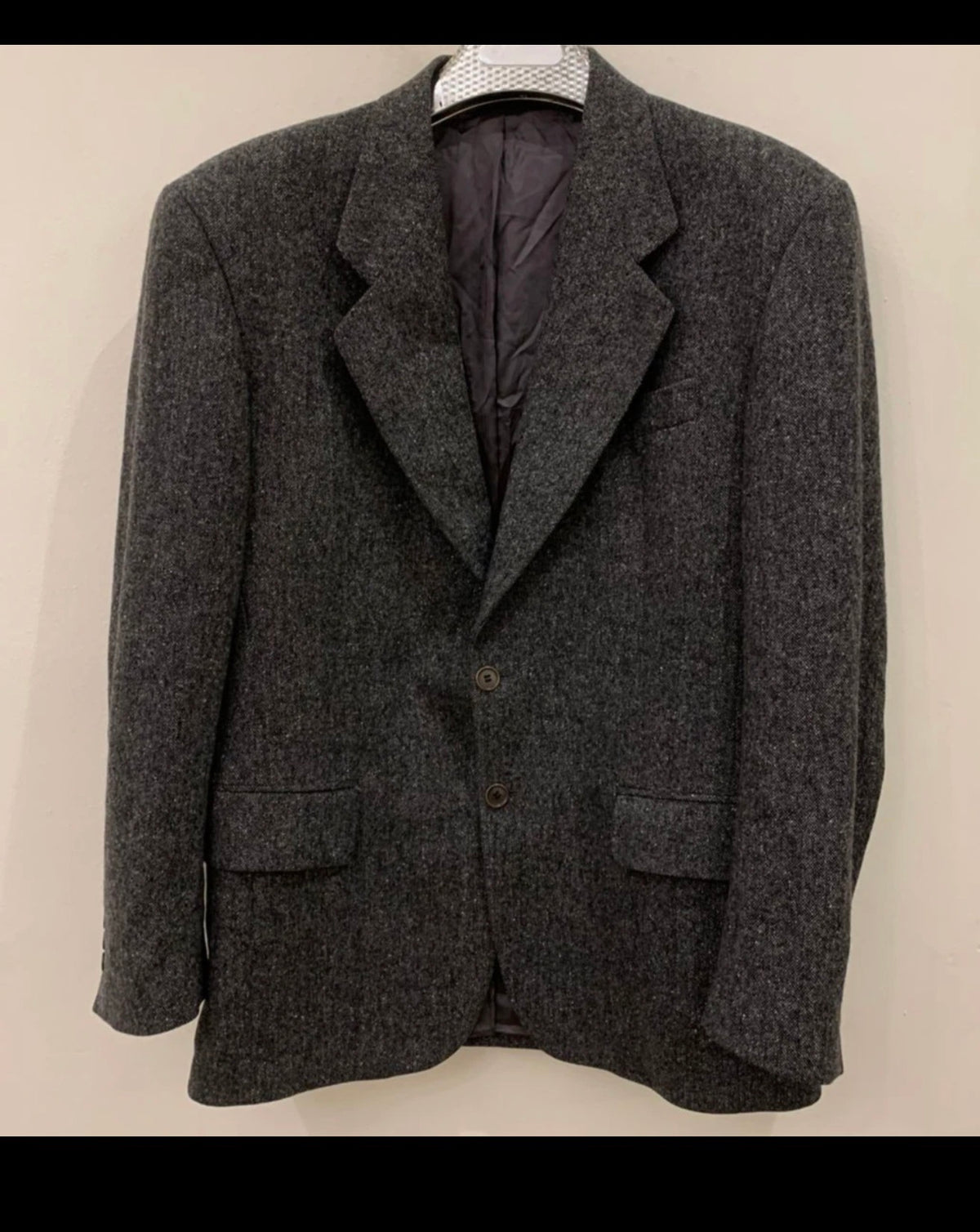 Vintage Moessmer pure Lambswool charcoal hunting jacket blazer 40R