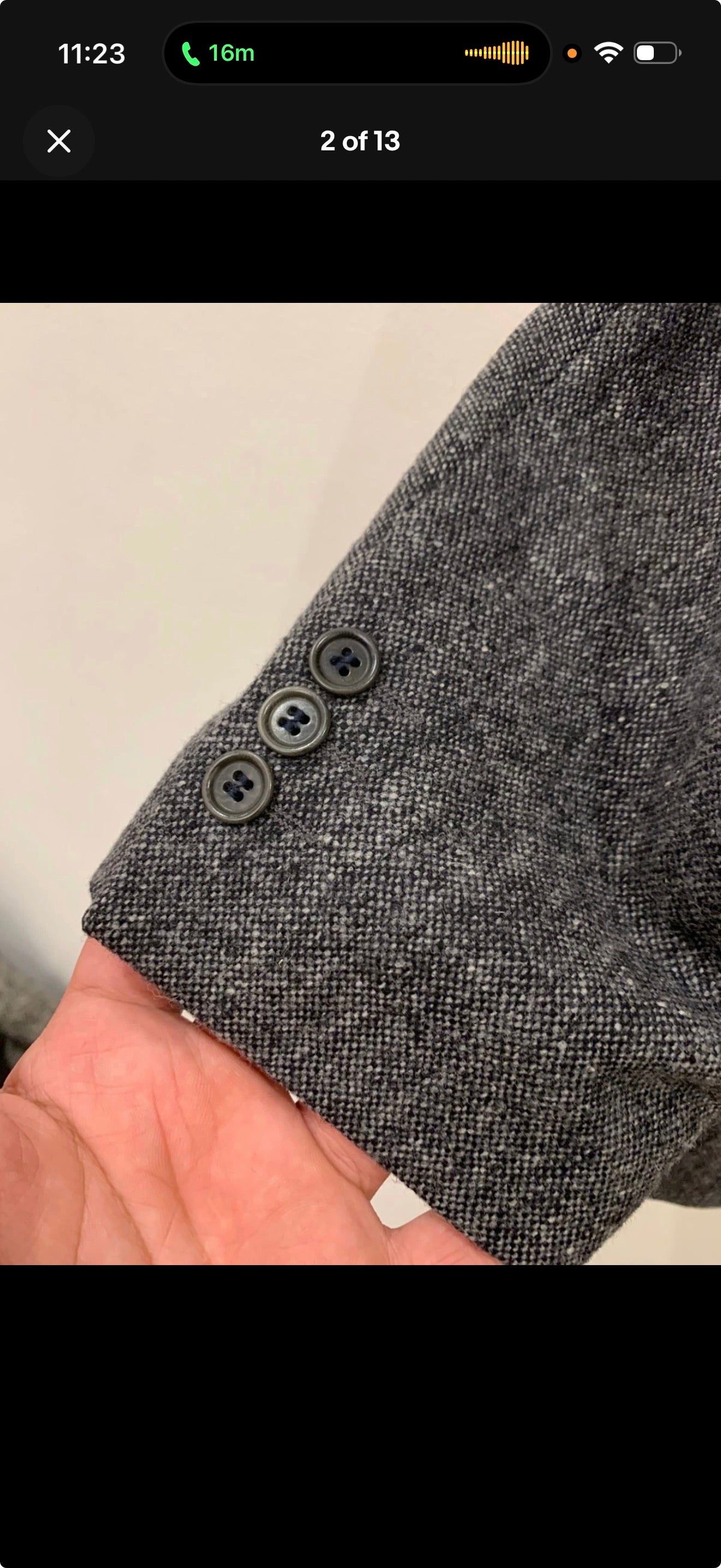 Vintage Moessmer pure Lambswool charcoal hunting jacket blazer 40R