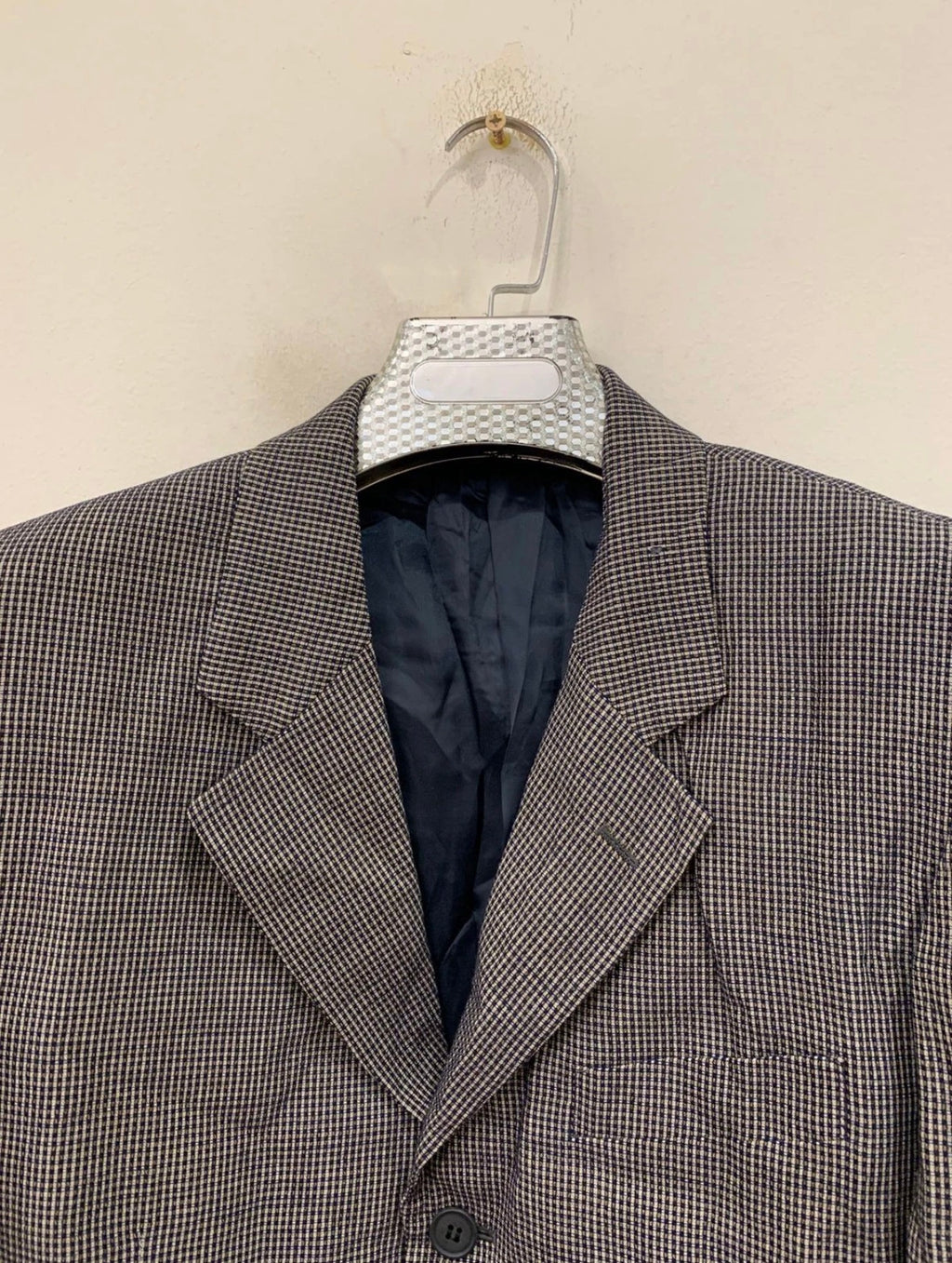Vintage Batoni unique plaid pure wool classic jacket blazer 40R