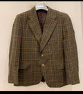 1970s vintage Burton all worsted check plaid rockabilly disco blazer 42R