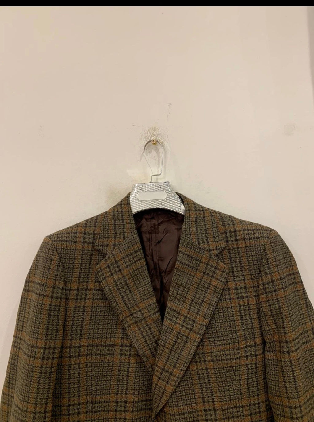 1970s vintage Burton all worsted check plaid rockabilly disco blazer 42R