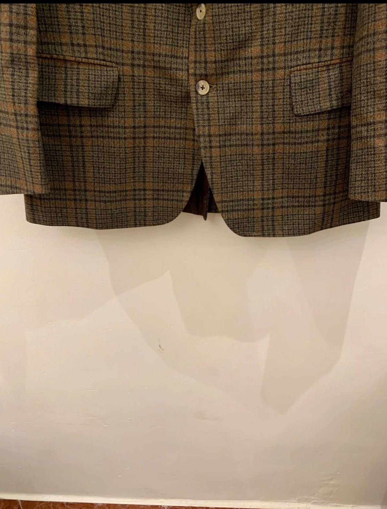 1970s vintage Burton all worsted check plaid rockabilly disco blazer 42R