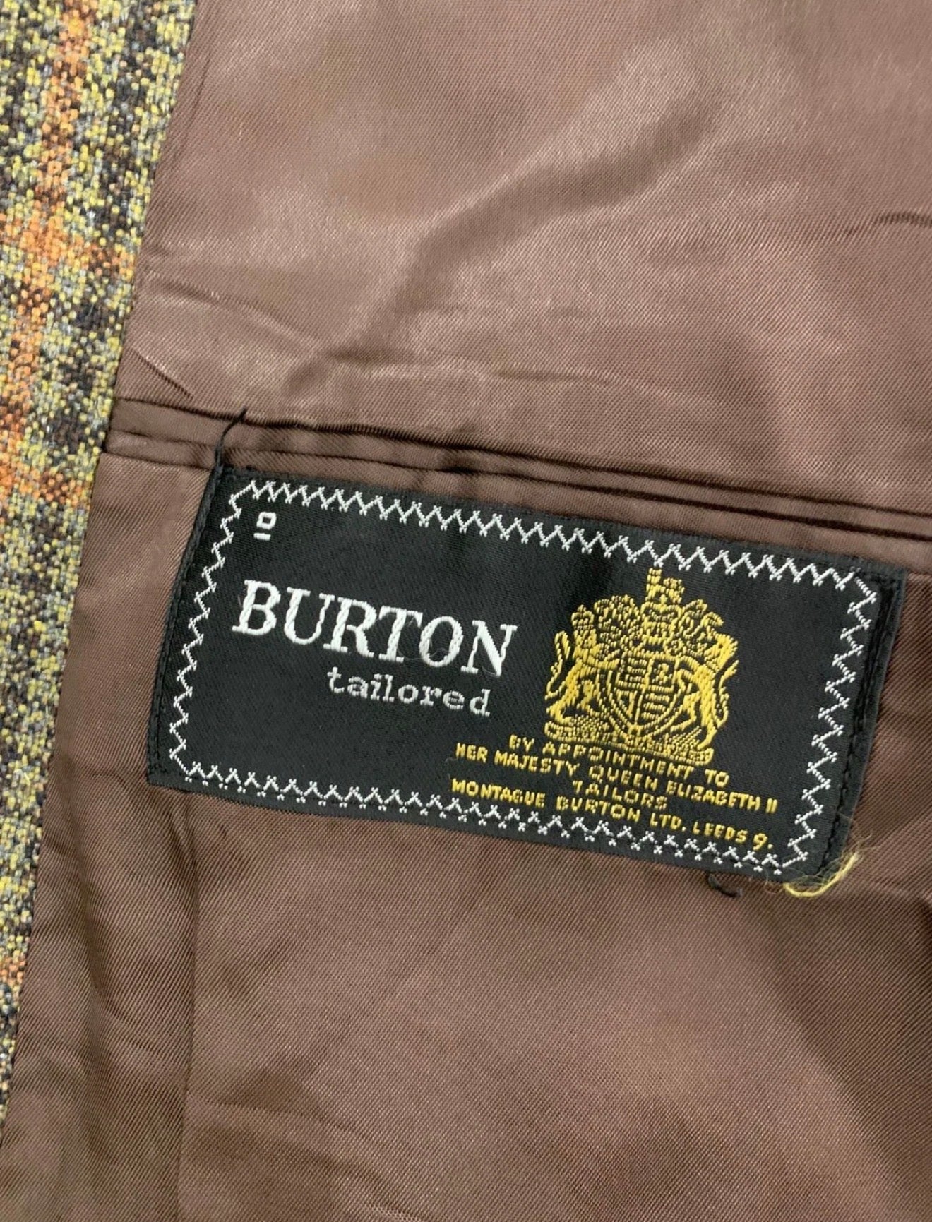 1970s vintage Burton all worsted check plaid rockabilly disco blazer 42R