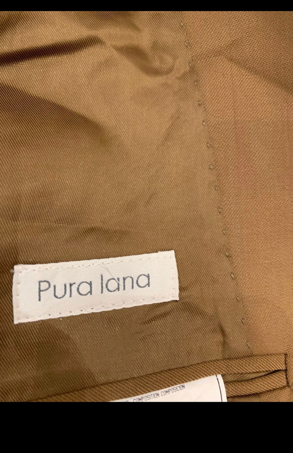 Vintage Prinud superfine pure wool classic brown 3 button suit 42R