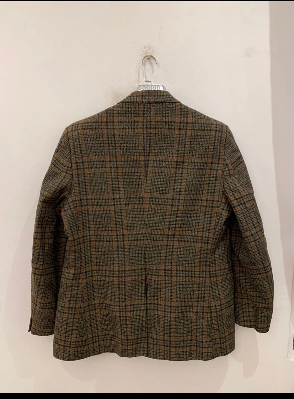 1970s vintage Burton all worsted check plaid rockabilly disco blazer 42R