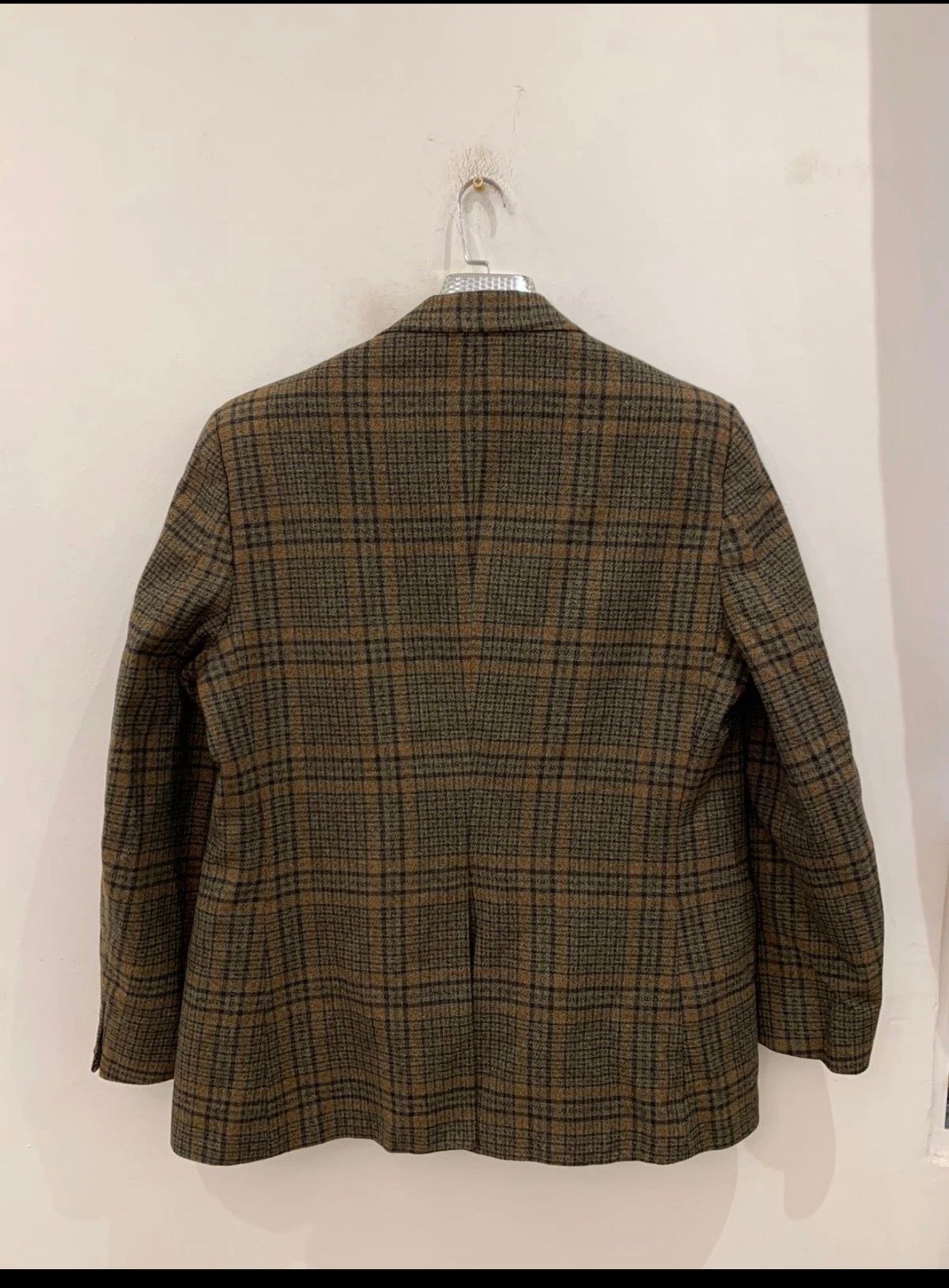 1970s vintage Burton all worsted check plaid rockabilly disco blazer 42R