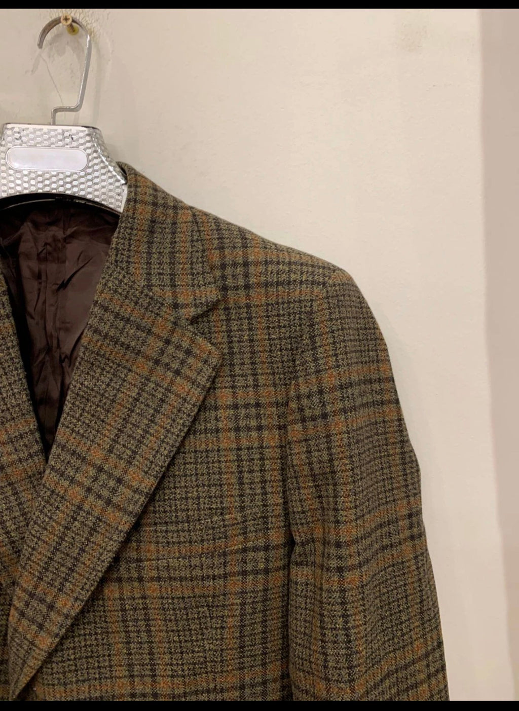 1970s vintage Burton all worsted check plaid rockabilly disco blazer 42R